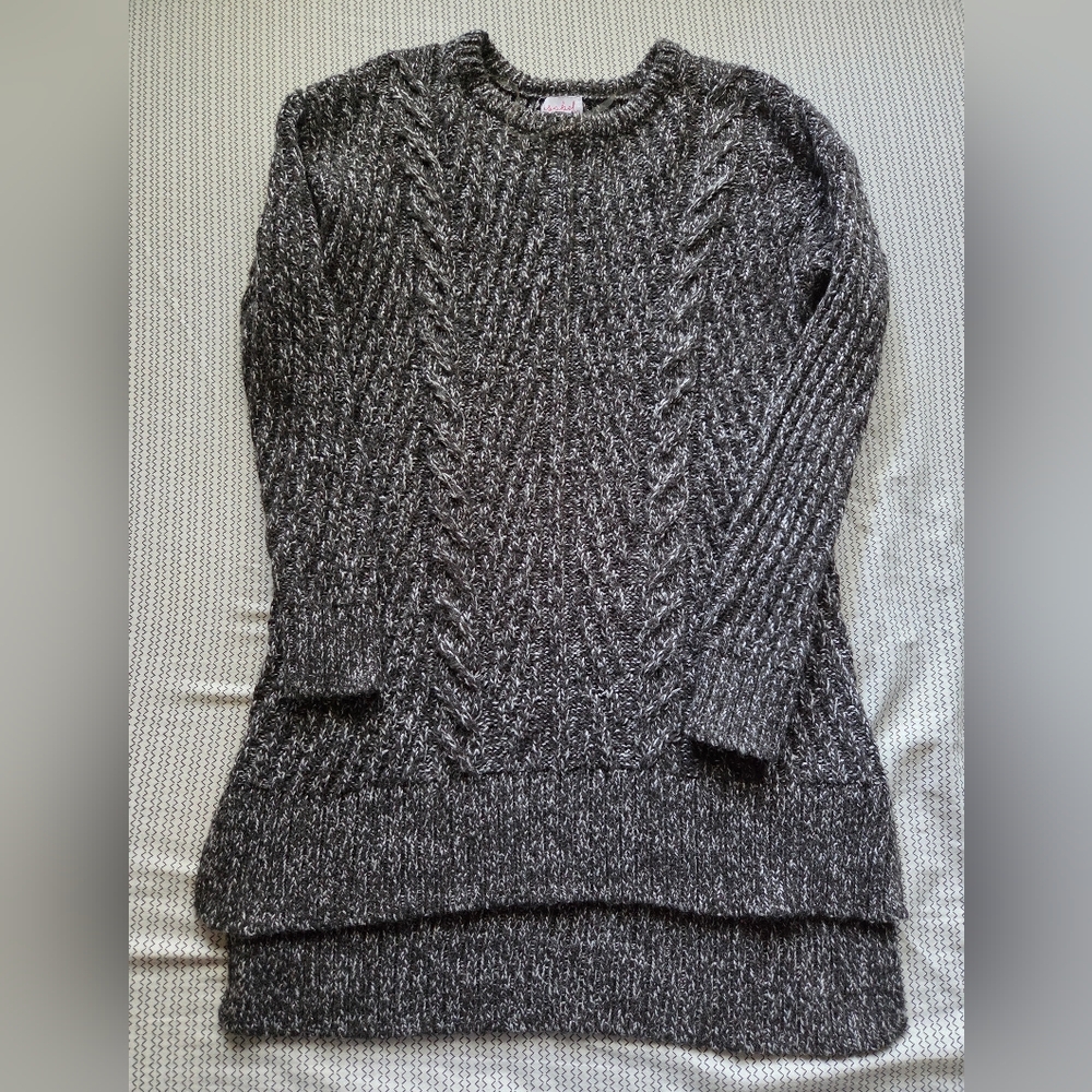 Isabel Maternity Long Heavyweight Cable Knit Sweater